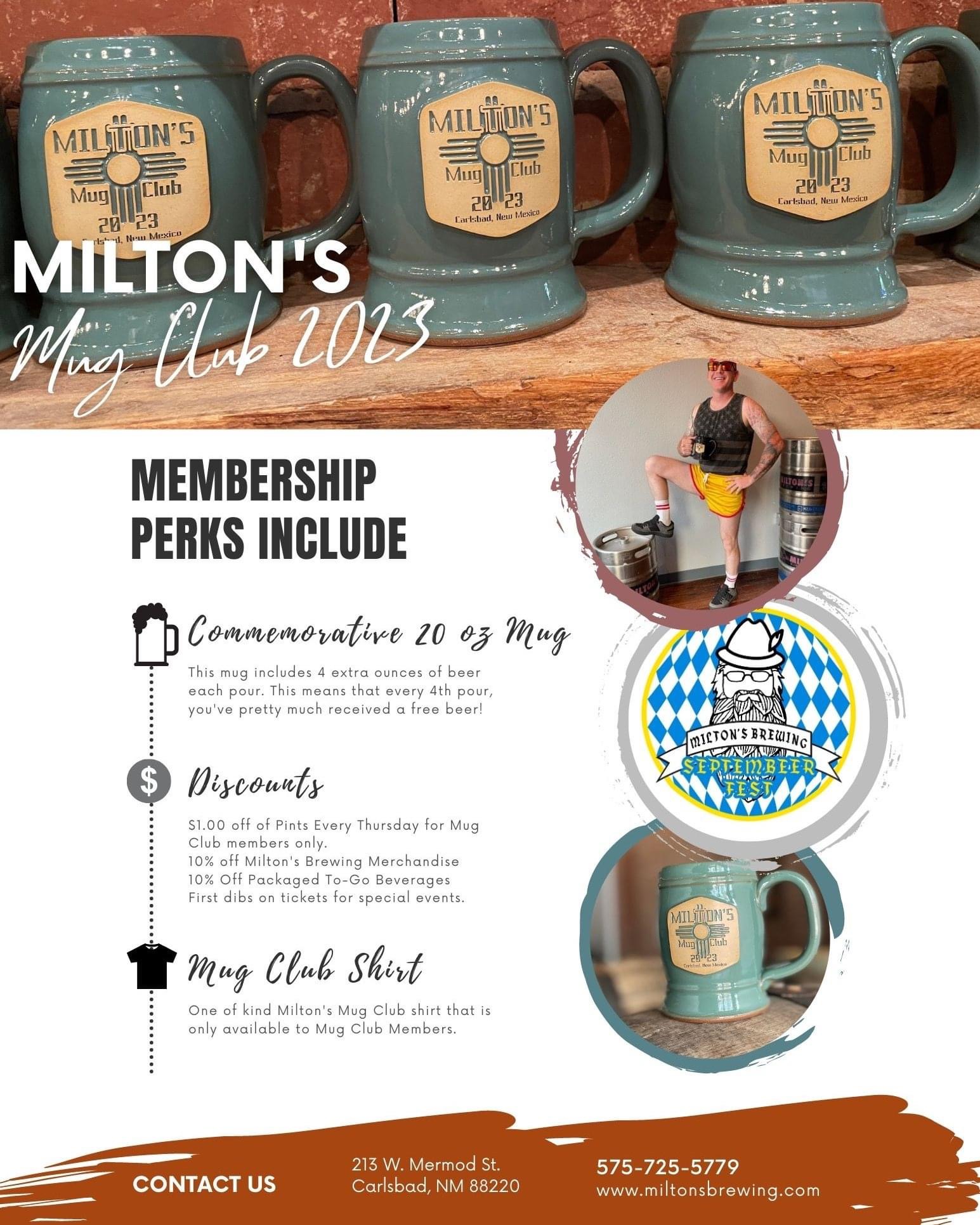 Milton's Mug Club